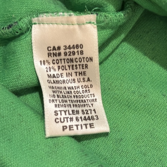 Juicy Couture Vtg 2 Pc Navy Green Terry Cloth Dress Cover Up Zip Track Jacket P - Picture 11 of 17